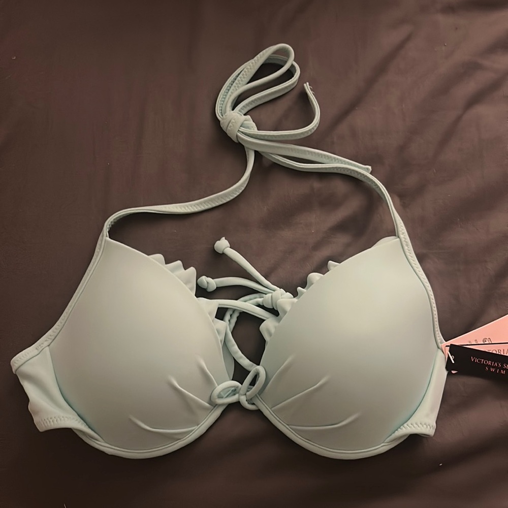 Victoria’s Secret Teal/Mint Bikini Top 34B